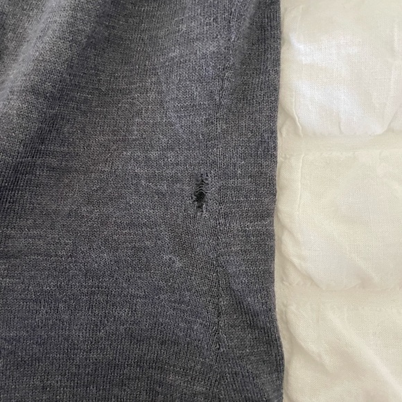 St. John Charcoal Wool Knit sweater Top - Picture 4 of 6